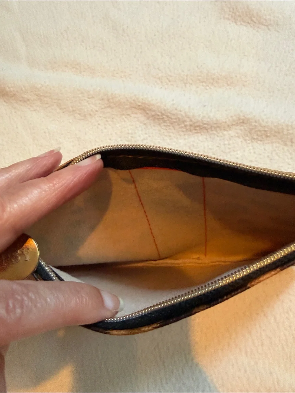 ipsy Leopard-Print Cosmetic Pouch with Gold Pull